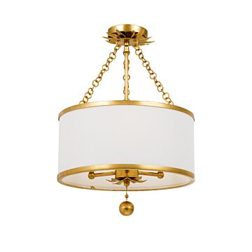  Broche Ceiling Light in Antique Gold