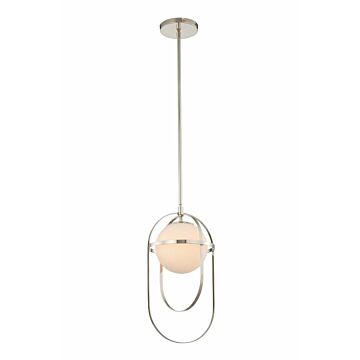 Kalco Lennox Contemporary Chandelier in Polished Nickel