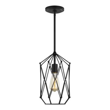Zarra One Light Lantern in Midnight Black by Visual Comfort Studio