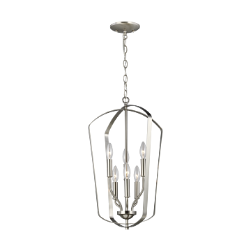 Generation Lighting Romee 6-Light Foyer Light in Brushed Nickel
