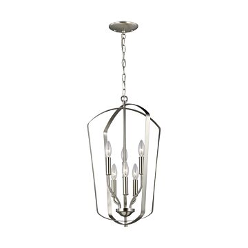 Romee 6-Light Hall / Foyer in Brushed Nickel