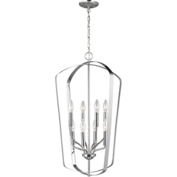 Generation Lighting Romee 8-Light Foyer Light in Chrome