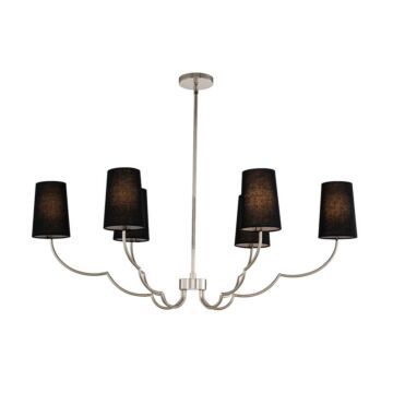 Sophia Six Light Island Pendant in Polished Nickel by Kalco