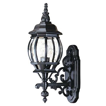 Chateau 1-Light Wall Sconce in Matte Black
