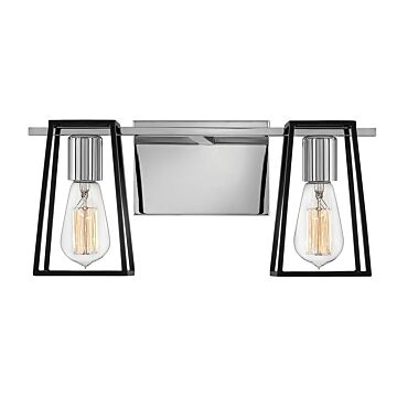 Hinkley Filmore 2-Light Bathroom Vanity Light In Chrome