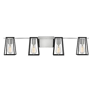 Hinkley Filmore 4-Light Bathroom Vanity Light In Chrome