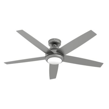 Zayden 1-Light 52" Ceiling Fan in Matte Silver