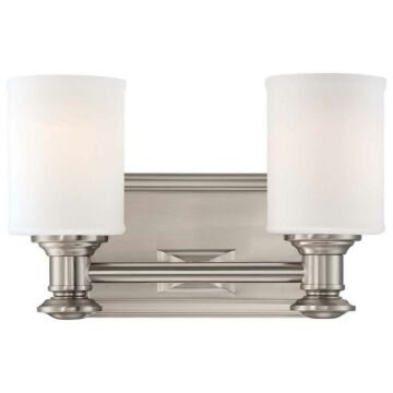 Harbour Point Two Light Bath in Brushed Nickel by MinkaLavery