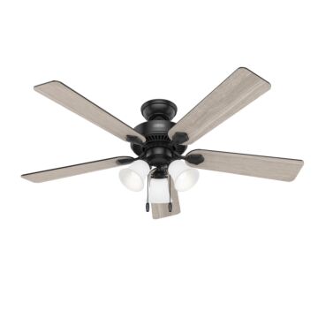 Swanson 3-Light 52" Ceiling Fan in Matte Black
