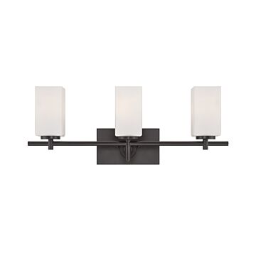 Dakota 3-Light Bathroom Vanity Light Bar in Biscayne Bronze