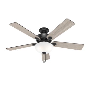 Swanson 2-Light 52" Ceiling Fan in Matte Black