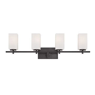 Dakota 4-Light Bathroom Vanity Light Bar in Biscayne Bronze