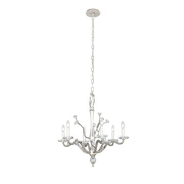 Venus Six Light Chandelier in Pewter by Kalco