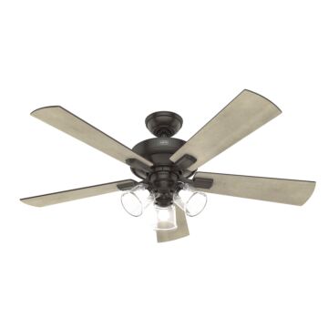 Crestfield 3-Light 52" Ceiling Fan in Noble Bronze