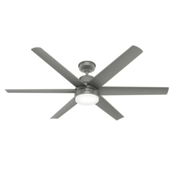 Skysail 1-Light 60" Ceiling Fan in Matte Silver