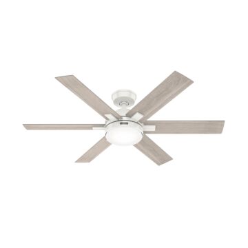 Georgetown 1-Light 52" Ceiling Fan in Fresh White