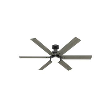Gravity 1-Light 60" Ceiling Fan in Matte Black