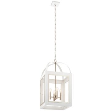 Vath Four Light Foyer Pendant in White by Kichler
