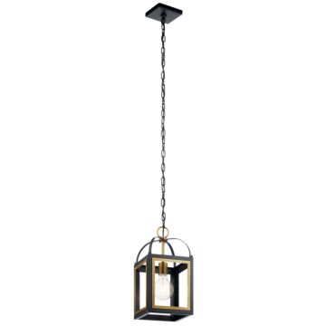 Vath One Light Pendant in Black by Kichler