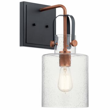 Kitner One Light Wall Sconce in Antique Copper by Kichler