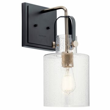 Kitner One Light Wall Sconce in Polished Nickel by Kichler