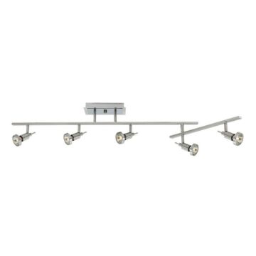 Access Lighting Viper 5 Light Semi Flush in Brushed Steel