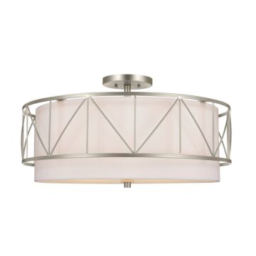 Birkleigh Four Light Semi Flush Mount in Satin Nickel by Kichler