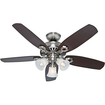 Builder 42"Ceiling Fan in Brushed Nickel by Hunter