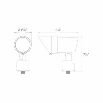WAC LED 12V Mini Accent Light Adjustable Beam and Output 4000K in Black