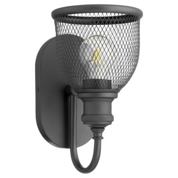 Omni One Light Wall Mount in Textured Black by Quorum International