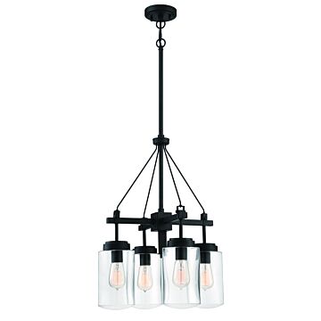 Crosspoint Four Light Outdoor Chandelier in Espresso by Craftmade