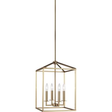 Generation Lighting Perryton 4-Light Foyer Light in Satin Brass