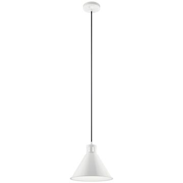 Zailey One Light Pendant in White by Kichler