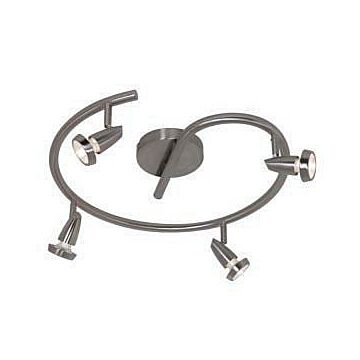 Mirage LED Cluster Spot in Brushed Steel by Access