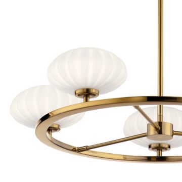 Kichler Pim 6 Light Contemporary Chandelier in Fox Gold