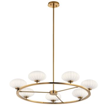 Pim Seven Light Chandelier in Fox Gold by Kichler