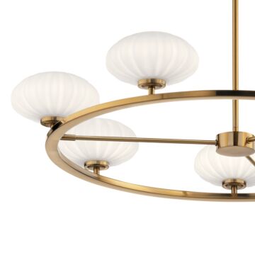 Kichler Pim 7 Light Contemporary Chandelier in Fox Gold
