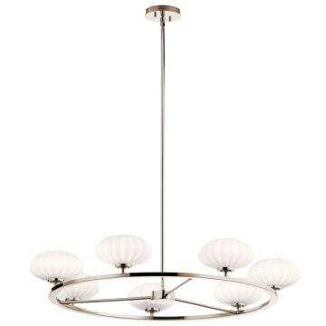 Pim Seven Light Chandelier in Polished Nickel by Kichler