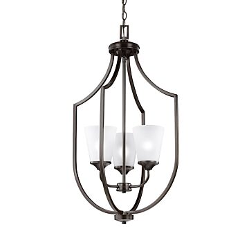 Generation Lighting Hanford 3-Light Foyer Light in Bronze