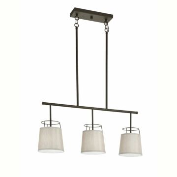 Marika 3-Light Linear Chandelier in Olde Bronze