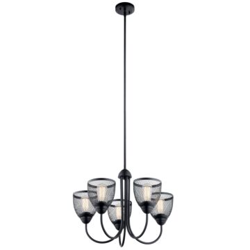 Voclain 5-Light Chandelier in Black