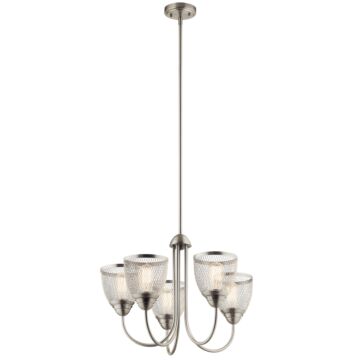 Voclain 5-Light Chandelier in Brushed Nickel