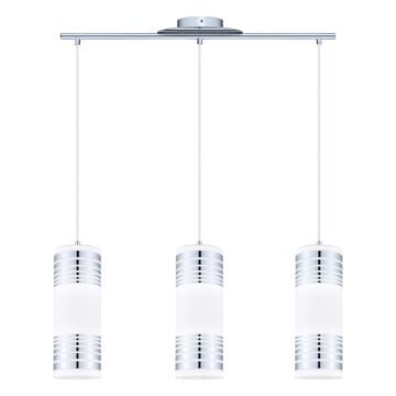 Bayman Three Light Pendant in Chrome by Eglo USA