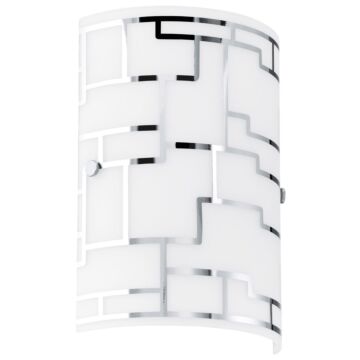 Bayman One Light Wall Sconce in Chrome by Eglo USA