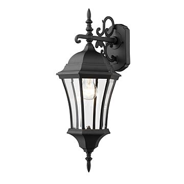 Z-Lite Wakefield 1-Light Outdoor Wall Sconce In Black