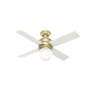 Hunter Hepburn 44 Inch Indoor Ceiling Fan in Modern Brass
