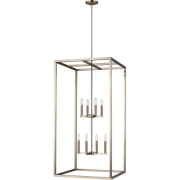 Generation Lighting Moffet Street 8-Light Foyer Light in Satin Brass