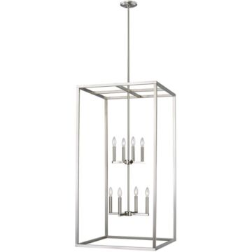 Generation Lighting Moffet Street 8-Light Foyer Light in Brushed Nickel