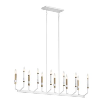 Armand 12 Light Chandelier in White by Kichler