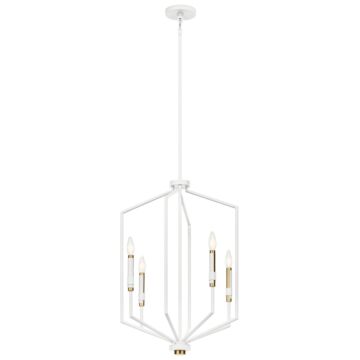 Armand Four Light Foyer Pendant in White by Kichler